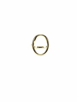 Irregular Circle Ring, Rose Or Gold Plated 925 Silver, 7 of 10