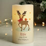 Personalised Christmas Reindeer Nightlight LED Candle, thumbnail 1 of 4