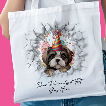 Personalised Shih Tzu Birthday Break Through, 7 of 8