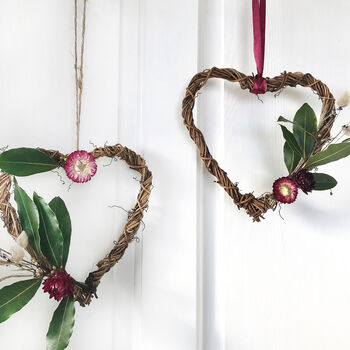 Make A Dried Flower Heart Wreath Kit, 4 of 9