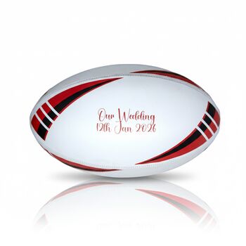 Personalised Rugby Ball, 3 of 7