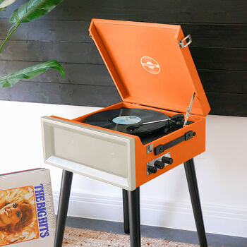 Retro Style Record Player On Legs, 5 of 10