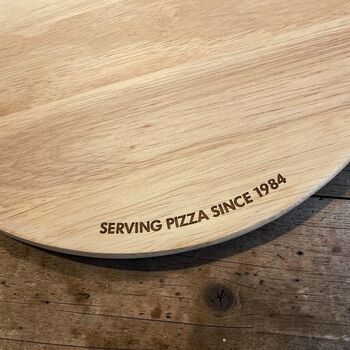 Personalised Wooden Pizza Board, 3 of 6
