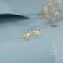 Sterling Silver Dragonfly Stud Earrings, thumbnail 5 of 12
