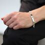 Personalised Sterling Silver 7mm Curb Mens ID Bracelet, thumbnail 1 of 4