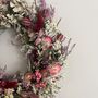 Autumnal Cottage Style Dried Flower Wreath, thumbnail 5 of 12