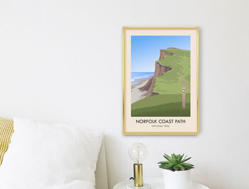 Norfolk Coast Path National Trail Travel Poster Print, 3 of 8