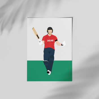 Ben Stokes T20 World Cup Cricket Print, 2 of 4