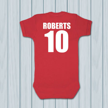 Personalised England Football Supporters Babygrows, 8 of 8