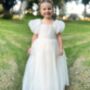 Clara White Communion On Flower Girl Dress, thumbnail 2 of 8