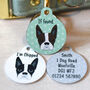 Boston Terrier Personalised Dog ID Tag, thumbnail 6 of 12