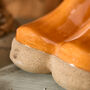 Personalised Large Pumpkin Orange Welly Planter, thumbnail 4 of 8