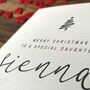 Christmas Card For Daughter, To A Special Daughter Christmas Card, Personalised Card For Daughter, Custom Card, thumbnail 4 of 4