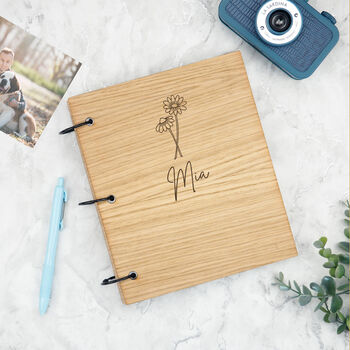 Personalised Birth Flower Book Birthday Gift For Daughter, 6 of 9
