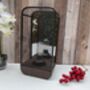 36cm Industrial Battery Operated Lamp Wall Or Table Lighting Brown Metal, thumbnail 9 of 9