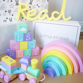 Perfect Pastel Stacking Rainbow Toy, 4 of 4