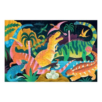 Dinosaur Park Glow In The Dark Jigsaw 100 Piece Puzzle, 2 of 3