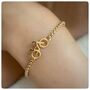 Personalised Cyclists Bracelet In Gold Or Silver, thumbnail 1 of 10