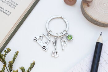 Personalised Golf Keyring Golfing Gift, 2 of 9