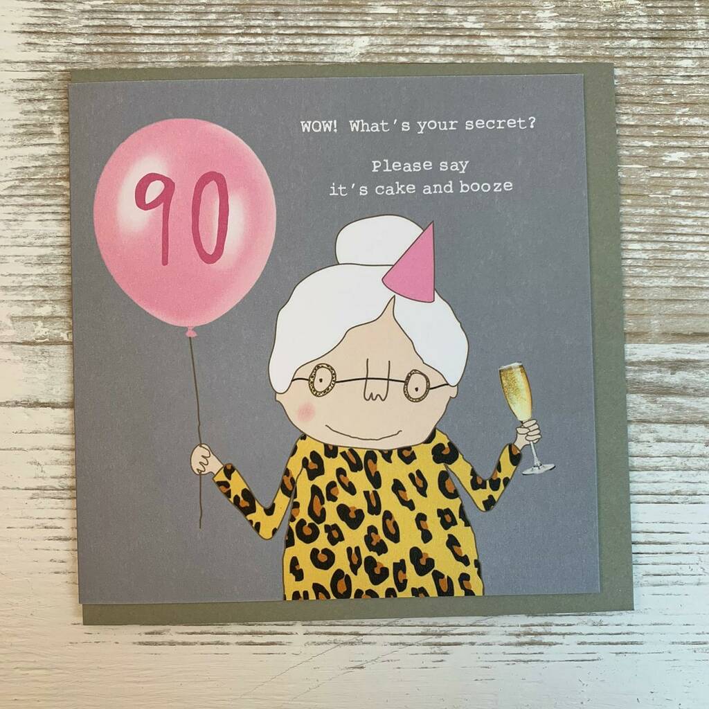 '90 Wow! What's Your Secret…' Greetings Card By Nest Gifts