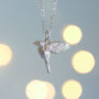 Little Robin Bird Silver Necklace, thumbnail 1 of 9