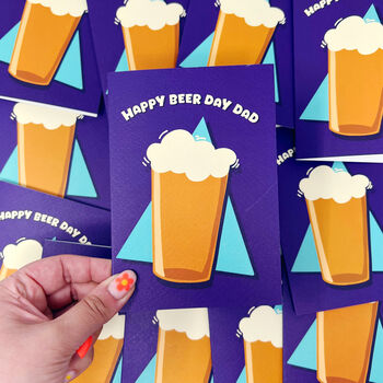 Father's Day Card 'Happy Beer Day Dad', 4 of 5