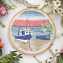 Moored Boats Embroidery Kit, thumbnail 1 of 8