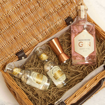 Personalised Manchester Raspberry Gin Gift Hamper, 3 of 7