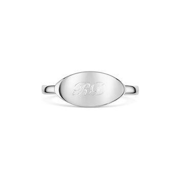 Elliptical Band Ring 925 Solid Silver, 5 of 7