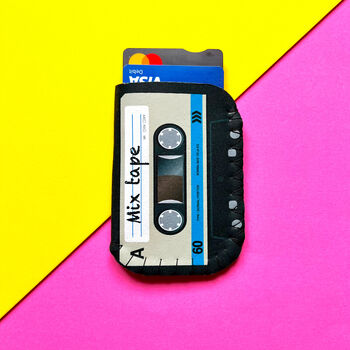 Personalised Tape Cassette Card Holder For Business Or Travel, 11 of 12