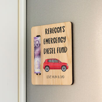 Personalised Emergency Petrol Fund Money Holder Magnet, 4 of 5