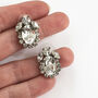 Bridal Swarovski Crystal Stud Earrings, thumbnail 1 of 3