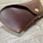 Chocolate Brown Personalised Leather Glasses Case, thumbnail 2 of 10