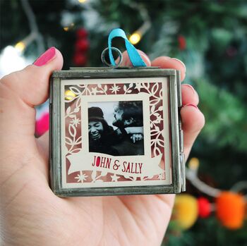 Papercut Photo Christmas Decoration, 2 of 3