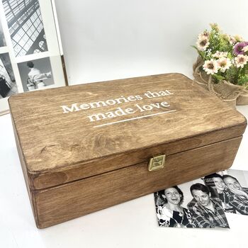 Personalised Wooden Memories Box, 2 of 10