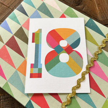 Mini Number Eighteen Card, 3 of 5