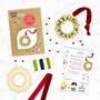 Make Your Own Stitched Wreath Decoration, thumbnail 1 of 5
