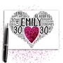 Personalised 30th Birthday Sparkle Card, thumbnail 1 of 11