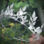 The Nova Crown Star Celestial Floral Crown Leaf Headpiece Flower Mother Of Pearl Shell, thumbnail 1 of 9