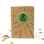 Two Cool For School: 2nd Birthday Sticker Badge Card, thumbnail 1 of 3