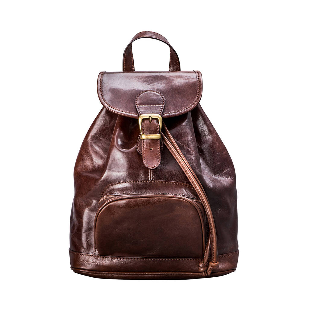 Women's Italian Leather Classic Backpack 'sparano' By Maxwell Scott