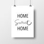'Home Sweet Home' Housewarming Gift, Print, thumbnail 2 of 3