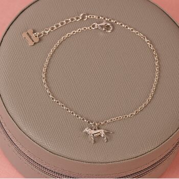 Personalised Labrador Silver Chain Bracelet, 2 of 7