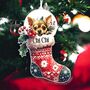 Personalised Chihuahua Christmas Stocking Bauble, thumbnail 1 of 2