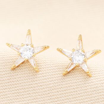 Crystal Star Stud Earrings, 2 of 3