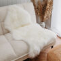 Naturally Tanned British Sheepskin Rug In Natural White /Ivory, thumbnail 4 of 5