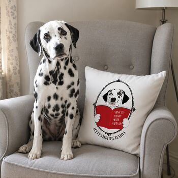 Personalised Dog Gift Cushion Train Your Human, 2 of 12