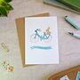 Blue Bicycle Happy Birthday Card, thumbnail 1 of 6