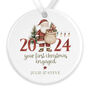 Personalised First Christmas Engaged Ceramic Bauble, thumbnail 2 of 4