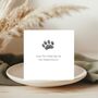 Pet Paw Print Sympathy Greeting Cardv, thumbnail 2 of 6